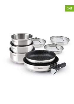 Sauter 9-częściowy zestaw w kolorze srebrnym ze sklepu Limango Polska w kategorii Garnki - zdjęcie 174718899