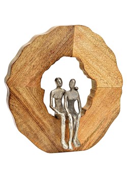 G. Wurm Figurka dekoracyjna w kolorze srebrno-jasnobrązowym - 30 x 33 x 8 cm ze sklepu Limango Polska w kategorii Dekoracje - zdjęcie 174719326