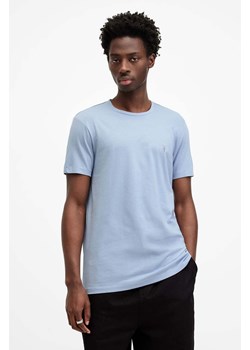 AllSaints t-shirt TONIC SS CREW męski kolor niebieski gładki ze sklepu ANSWEAR.com w kategorii T-shirty męskie - zdjęcie 174722687