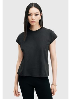 AllSaints t-shirt bawełniany RUE TEE damski kolor czarny W185JB ze sklepu ANSWEAR.com w kategorii Bluzki damskie - zdjęcie 174723486