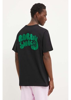 Barrow t-shirt bawełniany męski kolor czarny z nadrukiem F4BWUATH062 ze sklepu ANSWEAR.com w kategorii T-shirty męskie - zdjęcie 174723498