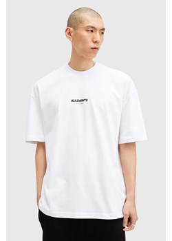 AllSaints t-shirt bawełniany SUBVERSE męski kolor biały z nadrukiem M074PB ze sklepu ANSWEAR.com w kategorii T-shirty męskie - zdjęcie 174723677