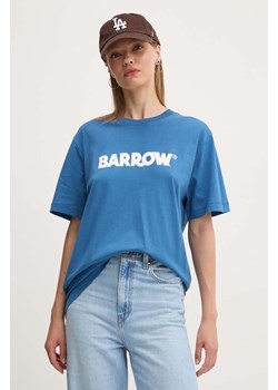 Barrow t-shirt bawełniany kolor niebieski z nadrukiem F4BWUATH144 ze sklepu ANSWEAR.com w kategorii T-shirty męskie - zdjęcie 174723707