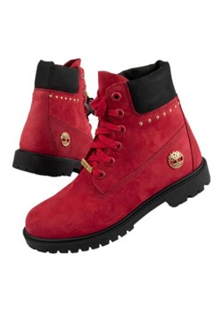 Buty trekkingowe Timberland TB0A2MBU-F41 czerwone ze sklepu ButyModne.pl w kategorii Workery damskie - zdjęcie 174727277