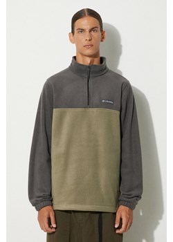 Columbia bluza polarowa Steens Mountain Half Zip kolor szary gładka 1620191 ze sklepu PRM w kategorii Bluzy męskie - zdjęcie 174727496