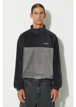 Columbia bluza polarowa Steens Mountain Half Zip kolor szary gładka 1620191 ze sklepu PRM w kategorii Bluzy męskie - zdjęcie 174727498