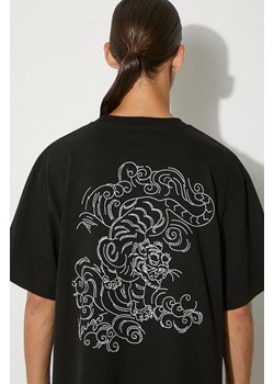 Kenzo t-shirt bawełniany Gots Star Tiger Emb Oversize T męski kolor czarny z aplikacją FE65TS2964SI.99J ze sklepu PRM w kategorii T-shirty męskie - zdjęcie 174727596