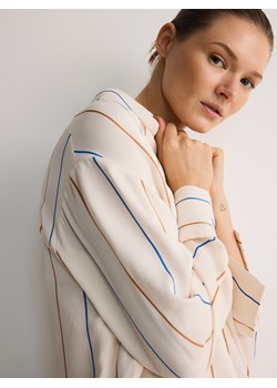 Reserved - Koszula z wiskozy - kremowy ze sklepu Reserved w kategorii Koszule damskie - zdjęcie 174729485