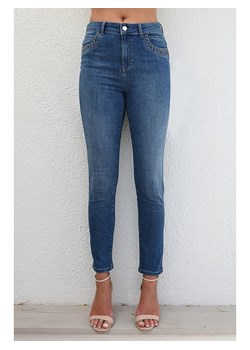 Bleu d&apos;Azur Dżinsy &quot;Oman&quot; - Skinny fit - w kolorze niebieskim ze sklepu Limango Polska w kategorii Jeansy damskie - zdjęcie 174731617