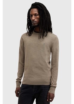 AllSaints sweter wełniany MODE kolor zielony  M002KZ ze sklepu ANSWEAR.com w kategorii Swetry męskie - zdjęcie 174738815