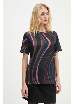 PS Paul Smith t-shirt bawełniany damski kolor czarny W2R.232V.NP4787 ze sklepu ANSWEAR.com w kategorii Bluzki damskie - zdjęcie 174738839