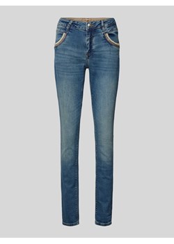 Jeansy o kroju skinny fit z aplikacjami model ‘Naomi’ ze sklepu Peek&Cloppenburg  w kategorii Jeansy damskie - zdjęcie 174739515