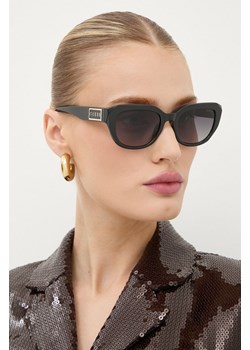 Guess okulary damskie kolor czarny GF6159 01B ze sklepu ANSWEAR.com w kategorii Okulary przeciwsłoneczne damskie - zdjęcie 174743575