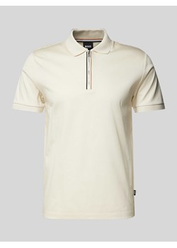 Koszulka polo o kroju slim fit z detalem z logo model ‘Polston’ ze sklepu Peek&Cloppenburg  w kategorii T-shirty męskie - zdjęcie 174749865