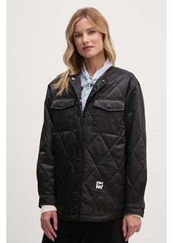 Dkny kurtka damska kolor czarny przejściowa oversize D2B4A112 ze sklepu ANSWEAR.com w kategorii Kurtki damskie - zdjęcie 174753497