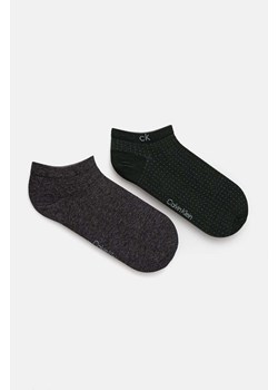 Calvin Klein skarpetki 2-pack męskie kolor zielony 701229435 ze sklepu ANSWEAR.com w kategorii Skarpetki męskie - zdjęcie 174753978