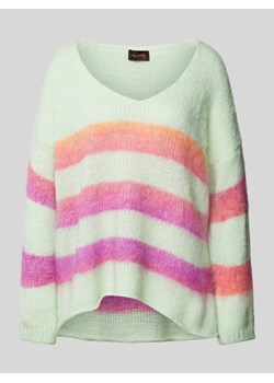 Sweter z dzianiny z obniżonymi ramionami ze sklepu Peek&Cloppenburg  w kategorii Swetry damskie - zdjęcie 174759007