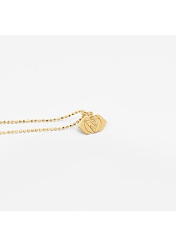 naszyjnik czakra trzeciego oka z kuleczkami, srebrny pozłacany ze sklepu ANIA KRUK w kategorii Naszyjniki - zdjęcie 174761475