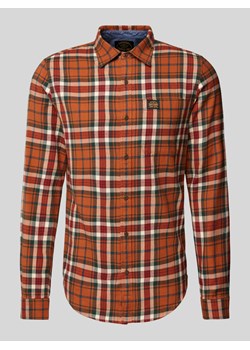 Koszula casualowa o kroju slim fit z naszywką z logo model ‘Lumberjack’ ze sklepu Peek&Cloppenburg  w kategorii Koszule męskie - zdjęcie 174763119