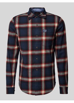 Koszula casualowa o kroju slim fit z naszywką z logo model ‘Lumberjack’ ze sklepu Peek&Cloppenburg  w kategorii Koszule męskie - zdjęcie 174763419