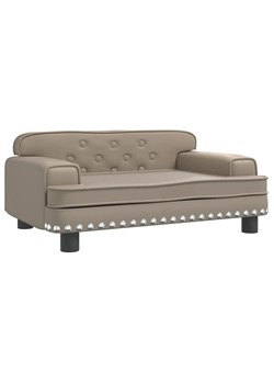 Nowoczesna sofa dziecięca cappuccino - Nilan ze sklepu Edinos.pl w kategorii Meble dziecięce - zdjęcie 174763869