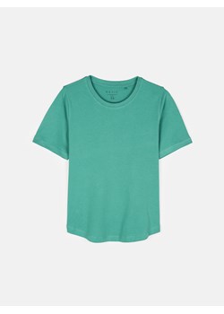 GATE T-shirt basic z bawełny z okrągłym dołem 34 ze sklepu gateshop w kategorii Bluzki damskie - zdjęcie 174771528