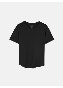 GATE T-shirt basic z bawełny z okrągłym dołem 34 ze sklepu gateshop w kategorii Bluzki damskie - zdjęcie 174771795