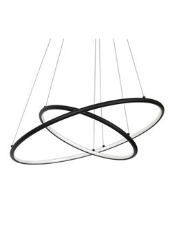Czarny metalowy żyrandol led - K435 Nefo ze sklepu Edinos.pl w kategorii Lampy wiszące - zdjęcie 174773949