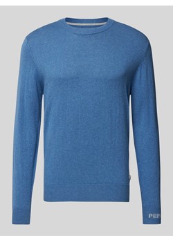 Sweter z dzianiny z okrągłym dekoltem model ‘Andre’ ze sklepu Peek&Cloppenburg  w kategorii Swetry męskie - zdjęcie 174775406