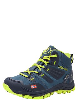 Trollkids Buty trekkingowe "Rondane Hiker Mid" w kolorze granatowym ze sklepu Limango Polska w kategorii Buty trekkingowe dziecięce - zdjęcie 174775565