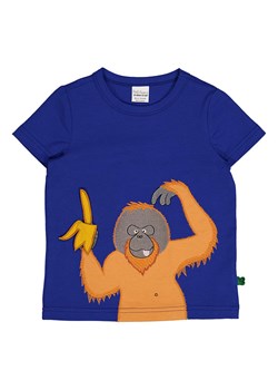 Fred´s World by GREEN COTTON Koszulka &quot;Hello orangutan&quot; w kolorze niebieskim ze sklepu Limango Polska w kategorii Kaftaniki i bluzki - zdjęcie 174776118