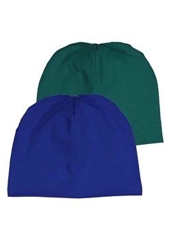 Fred´s World by GREEN COTTON Czapki beanie (2 szt.) &quot;Alfa&quot; w kolorze niebieskim i zielonym ze sklepu Limango Polska w kategorii Czapki dziecięce - zdjęcie 174776259