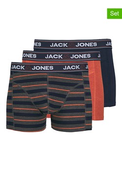 Jack &amp; Jones Bokserki (3 pary) &quot;John&quot; w kolorze granatowo-koralowym ze sklepu Limango Polska w kategorii Majtki męskie - zdjęcie 174776638