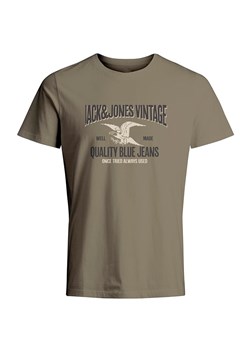 Jack &amp; Jones Koszulka w kolorze oliwkowym ze sklepu Limango Polska w kategorii T-shirty męskie - zdjęcie 174776659