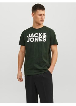 Jack &amp; Jones Koszulka w kolorze ciemnozielonym ze sklepu Limango Polska w kategorii T-shirty męskie - zdjęcie 174776858