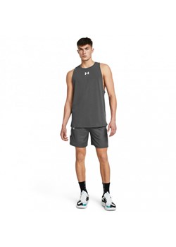 Męskie spodenki do koszykówki Under Armour UA Zone 7" Short - szare ze sklepu Sportstylestory.com w kategorii Spodenki męskie - zdjęcie 174777109