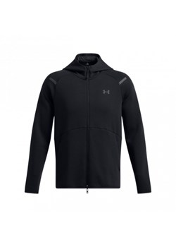 Męska bluza dresowa rozpinana z kapturem Under Armour UA Unstoppable Flc Fz Hd Eu - czarna ze sklepu Sportstylestory.com w kategorii Bluzy męskie - zdjęcie 174777557