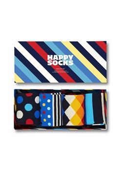 Happy Socks skarpetki 4-Pack Black week Striped 4-pack SXSTR09-0100 ze sklepu ANSWEAR.com w kategorii Skarpetki damskie - zdjęcie 174779488