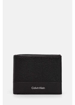 Calvin Klein portfel skórzany męski kolor czarny K50K512269 ze sklepu ANSWEAR.com w kategorii Portfele męskie - zdjęcie 174779896