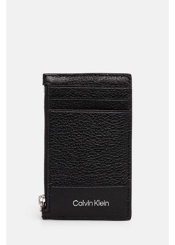 Calvin Klein portfel skórzany męski kolor czarny K50K512310 ze sklepu ANSWEAR.com w kategorii Portfele męskie - zdjęcie 174779906