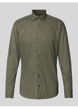 Koszula biznesowa o kroju slim fit z listwą guzikową ze sklepu Peek&Cloppenburg  w kategorii Koszule męskie - zdjęcie 174784768