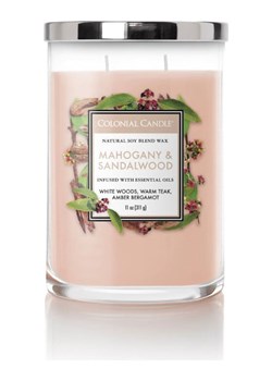 Colonial Candle Świeca zapachowa &quot;Mahogany &amp; Sandalwood&quot; - 311 g ze sklepu Limango Polska w kategorii Świece i dyfuzory - zdjęcie 174786895