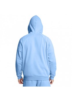 Męska bluza dresowa rozpinana z kapturem Under Armour UA Rival Fleece FZ Hoodie - niebieska ze sklepu Sportstylestory.com w kategorii Bluzy męskie - zdjęcie 174787077