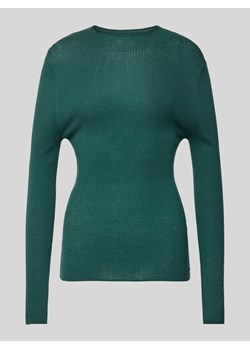 Sweter z dzianiny z okrągłym dekoltem ze sklepu Peek&Cloppenburg  w kategorii Swetry damskie - zdjęcie 174791089