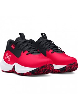 Dziecięce buty do koszykówki Under Armour UA Ps Lockdown 7 - czerwone ze sklepu Sportstylestory.com w kategorii Buty sportowe dziecięce - zdjęcie 174792096