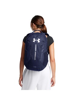 Plecak treningowy uniseks Under Armour UA Hustle 6.0 Backpack - granatowy ze sklepu Sportstylestory.com w kategorii Plecaki - zdjęcie 174792636