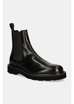 Kenzo sztyblety skórzane Ukio Chelsea Boots męskie kolor czarny FE65BT115L52.99 ze sklepu PRM w kategorii Buty zimowe męskie - zdjęcie 174795448