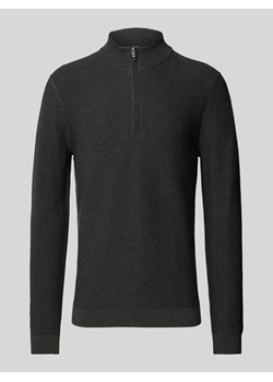 Sweter z dzianiny o kroju slim fit ze stójką ze sklepu Peek&Cloppenburg  w kategorii Swetry męskie - zdjęcie 174800145