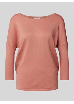 Sweter z dzianiny z okrągłym dekoltem model ‘JONE’ ze sklepu Peek&Cloppenburg  w kategorii Swetry damskie - zdjęcie 174800146