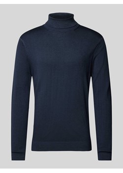 Sweter z dzianiny o kroju slim fit z golfem ze sklepu Peek&Cloppenburg  w kategorii Swetry męskie - zdjęcie 174800338